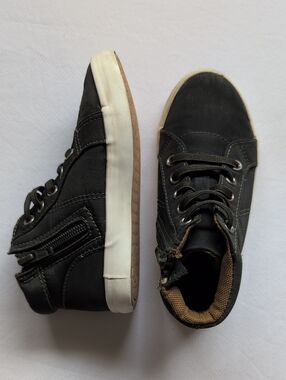 cat & jack toddler high top side zip sneakers green size 9
